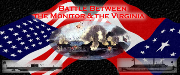 Battle Between the Monitor & the Virginia